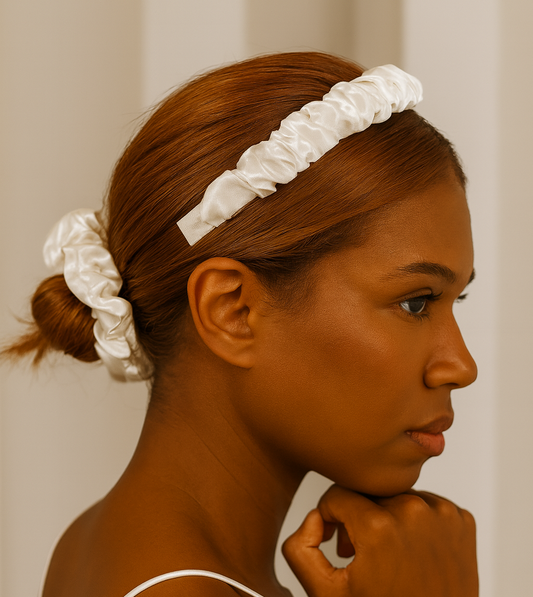 Ruched Silk Headband