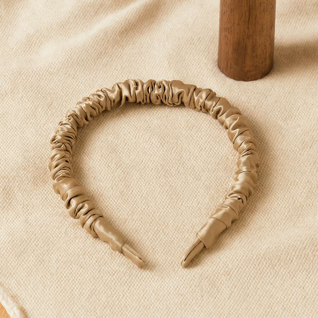Ruched Silk Headband