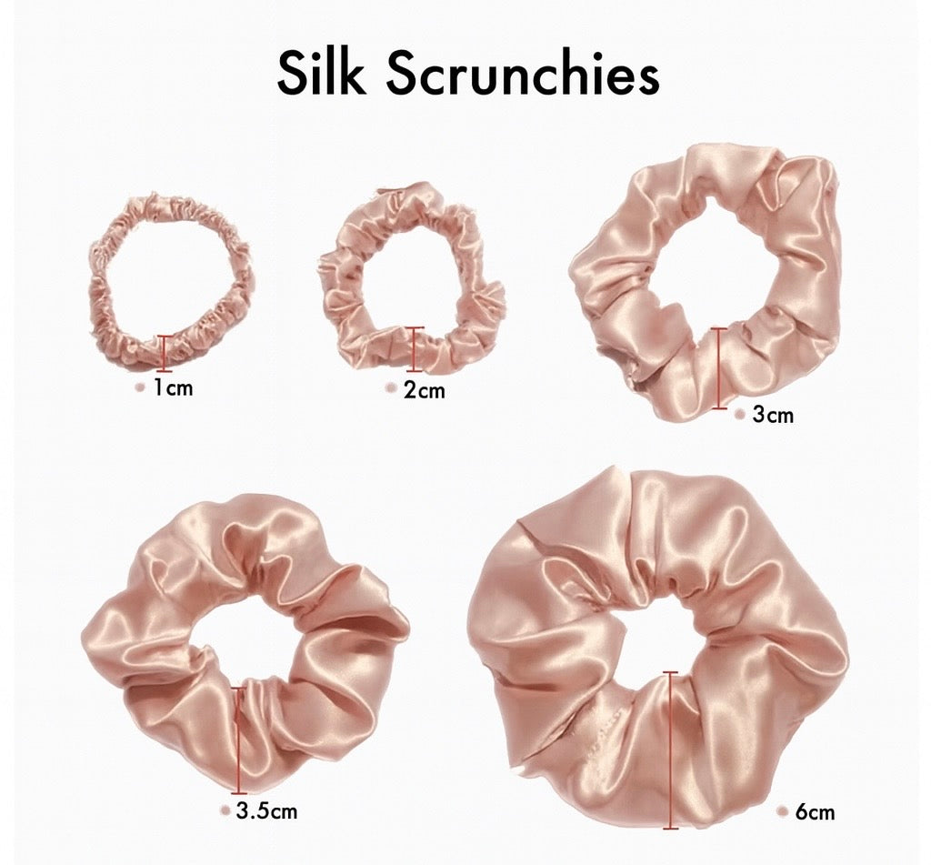 Large Silk Scrunchies