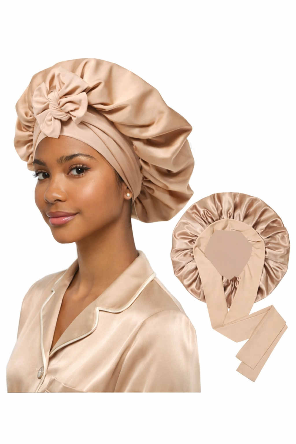 Double-Sided Silk Wrap Bonnet