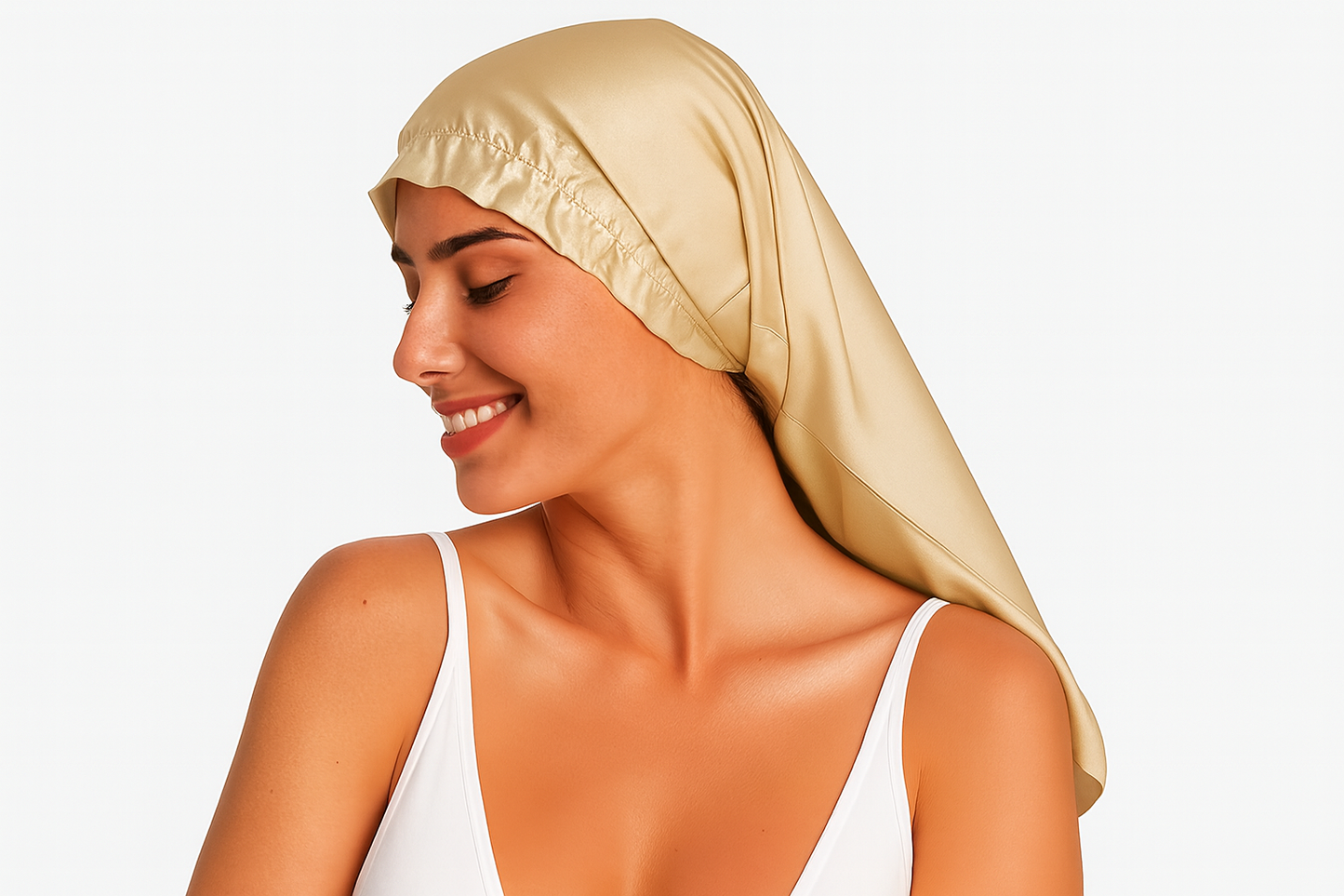 Long Silk Bonnet